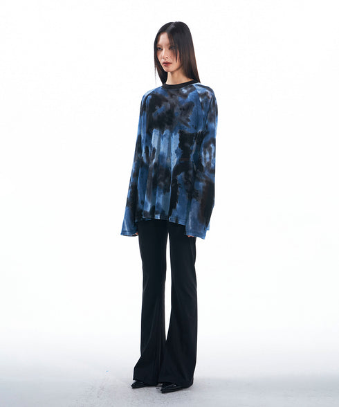 Blurred Print Top